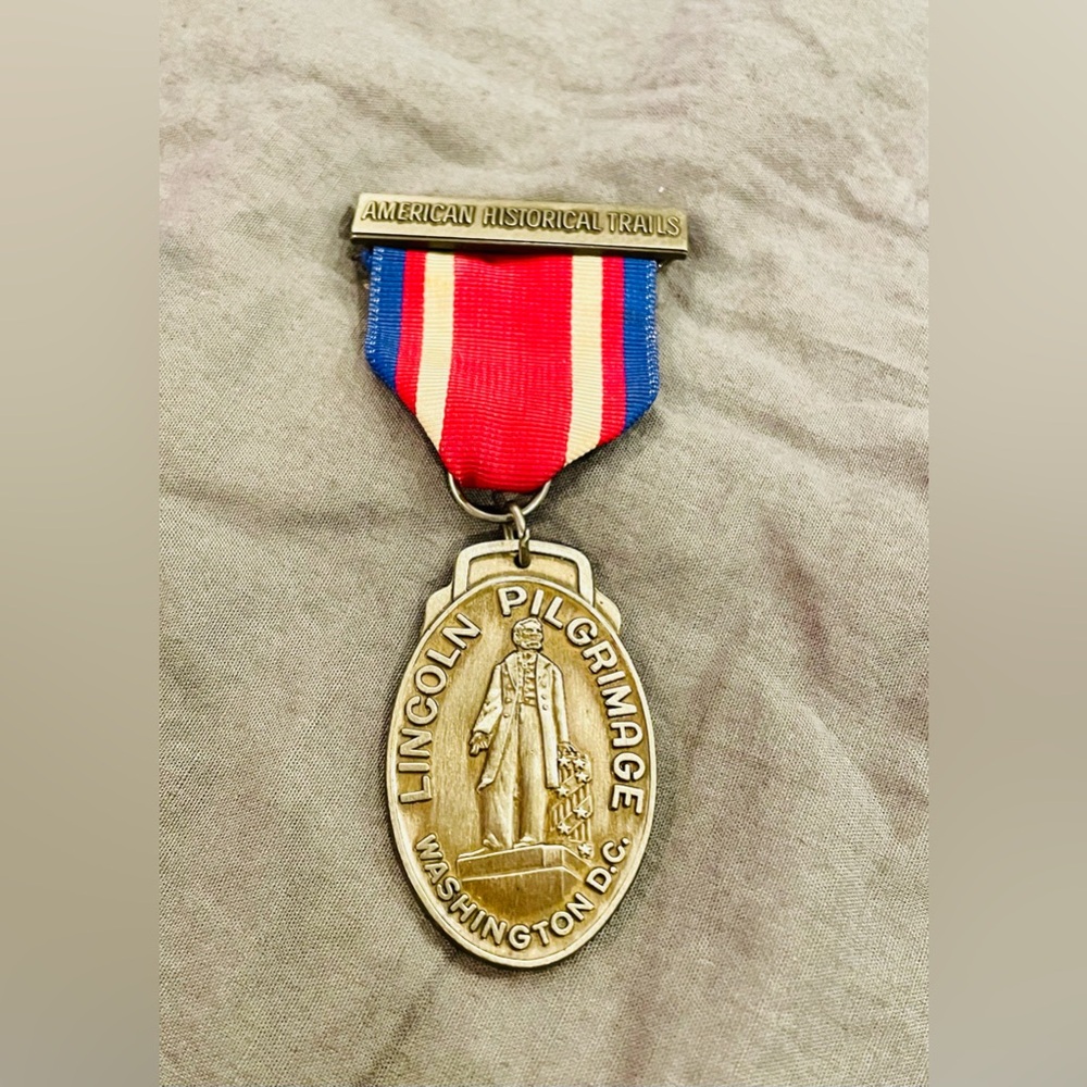 VINTAGE BOY SCOUT HISTORICAL TRAIL MEDAL LINCOLN PILGRIMAGE Medal
